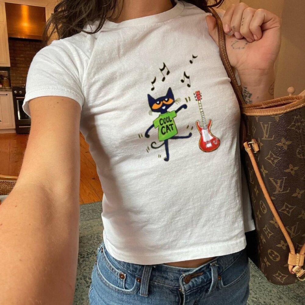 Pete The Cat Cool Cat Tee Y2K Tee, 90S Shirt